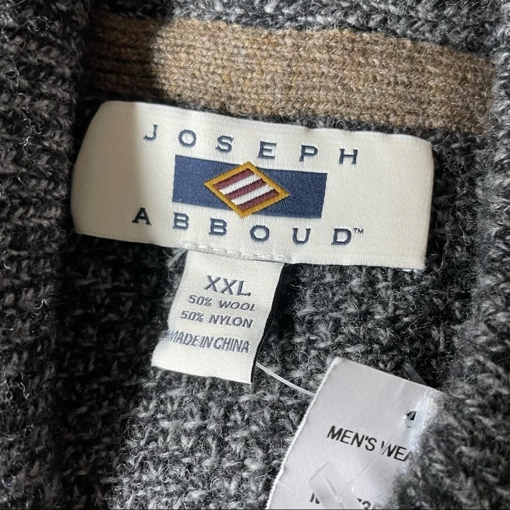 Gray‎ Shaw Collar Sweater - XXL